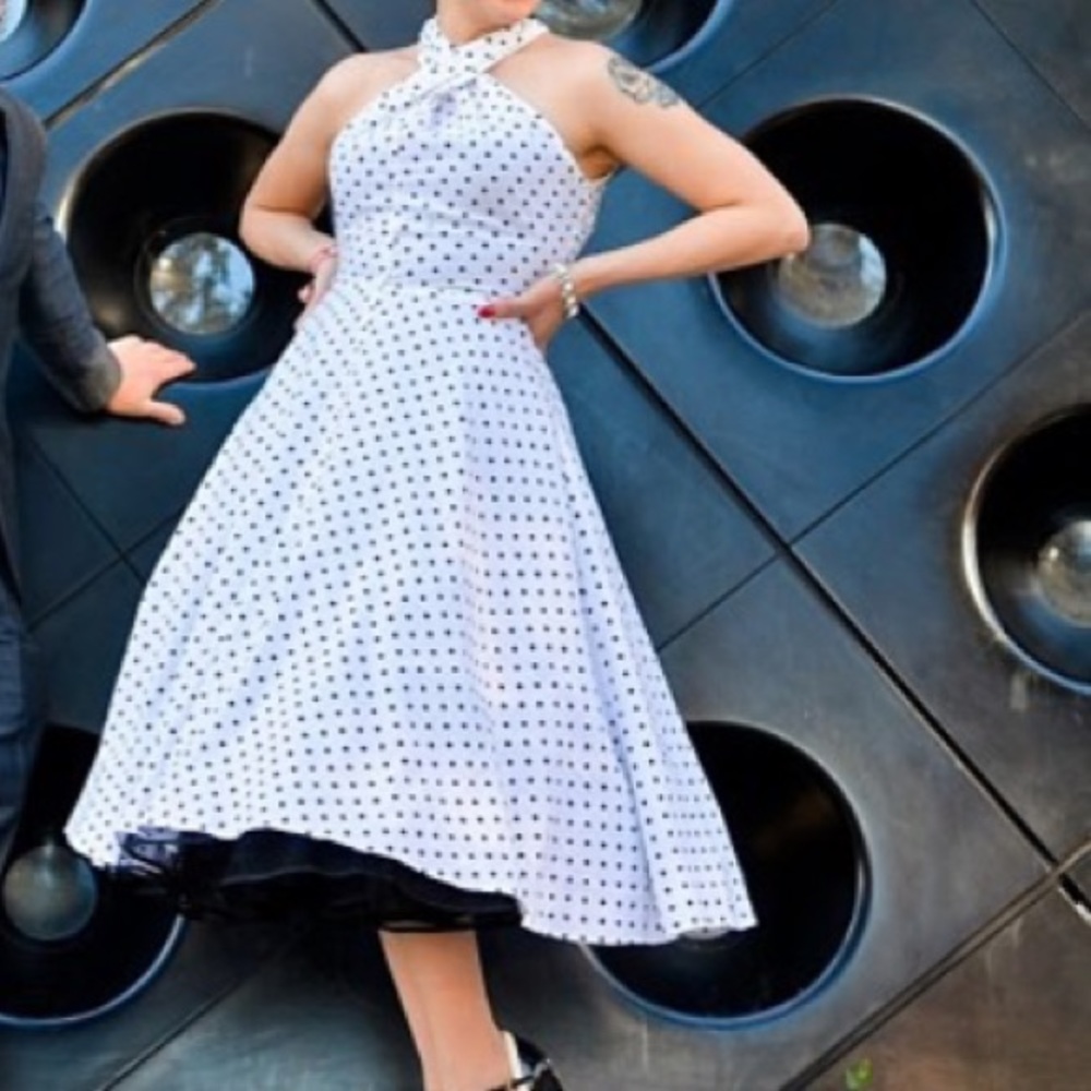 50’s halter dress handmade